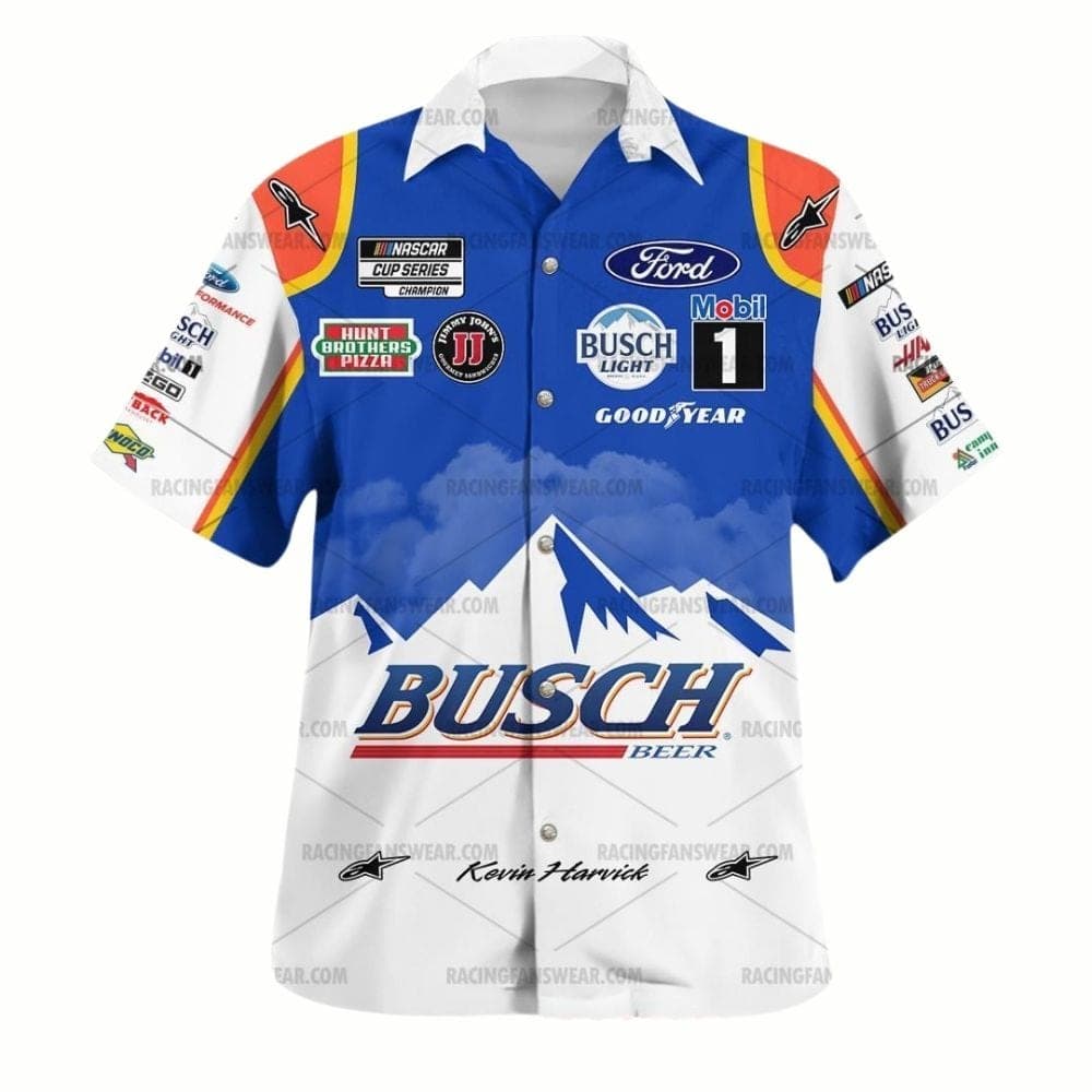 Kevin Harvick Nascar Busch Beer Racing 2020 Uniform Hawaiian Shirt
