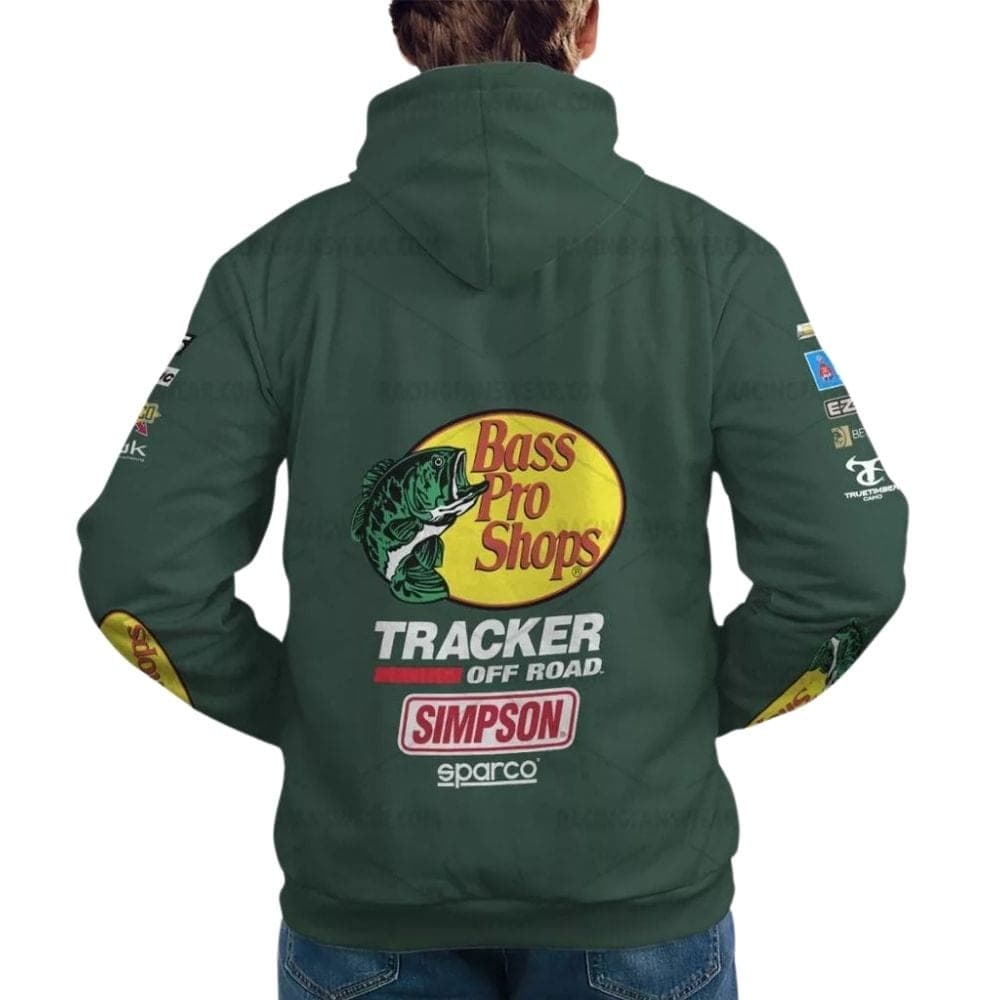 Austin Dillon Nascar 2023 Racing Bass Pro Shops Tracker Off Road Uniform All Over Print Hoodie