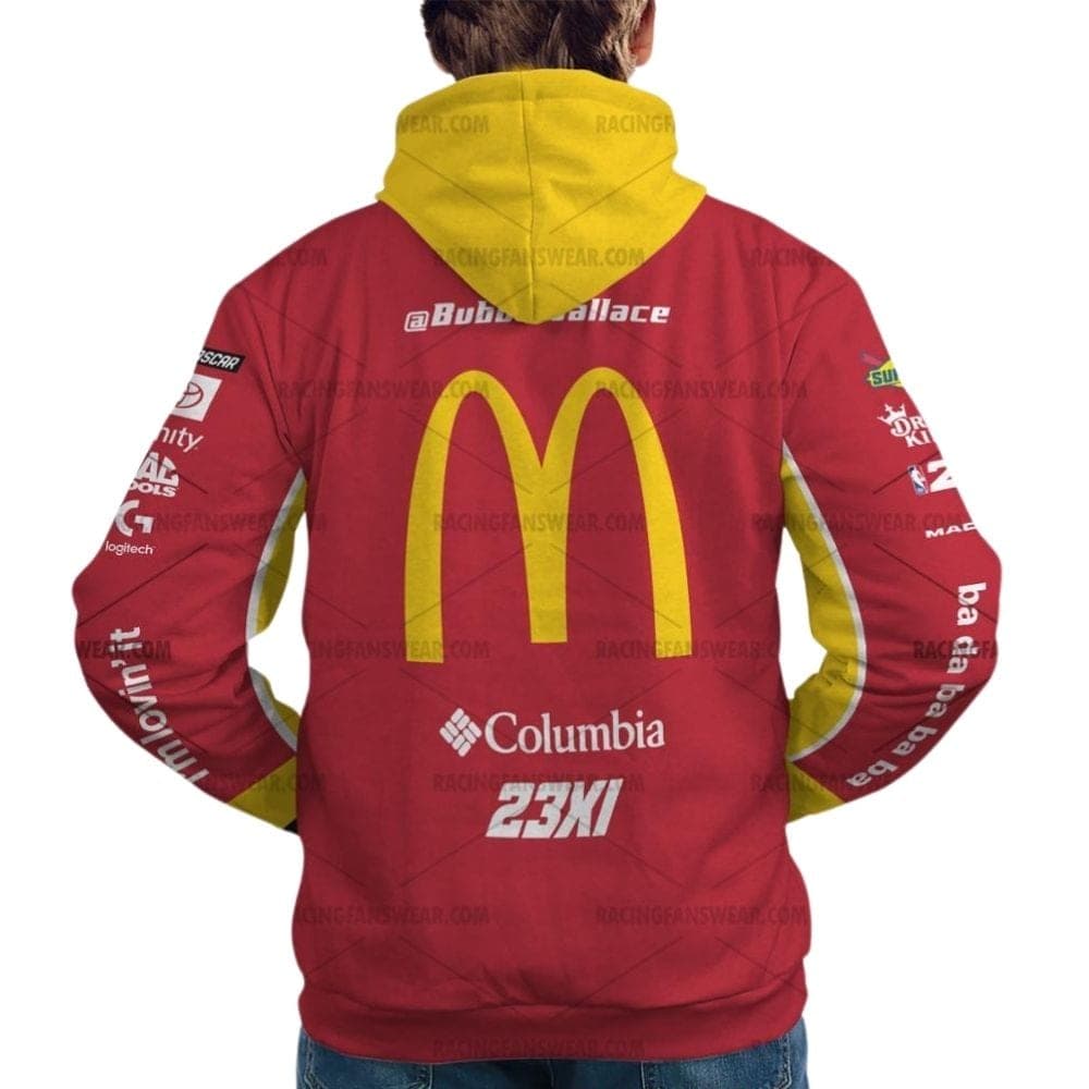 Bubba Wallace Nascar Racing McDonalds 2025 Uniform All Over Print Hoodie