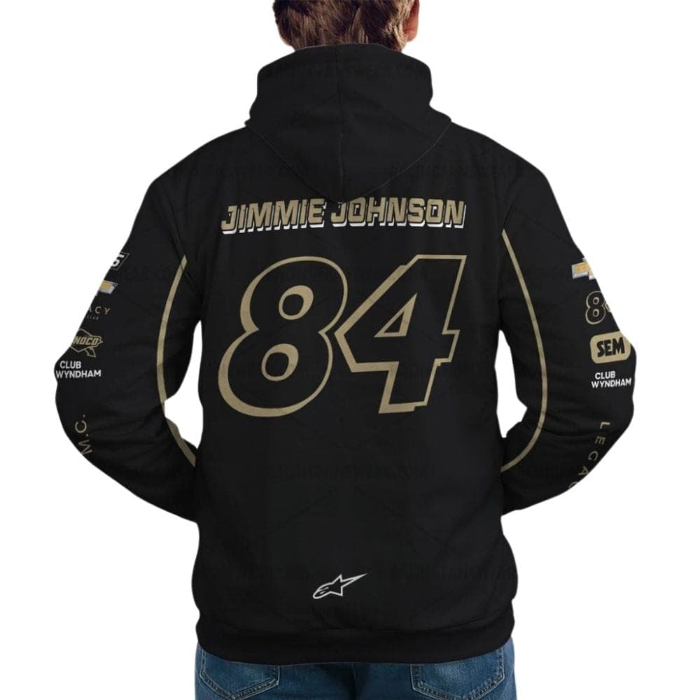 Jimmie Johnson Nascar Racing Legacy Motor Club 2023 Uniform All Over Print Hoodie