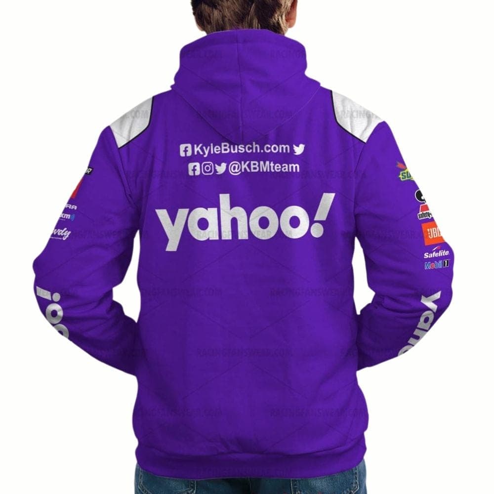 Kyle Busch Nascar 2022 Yahoo Racing Uniform All-over Print Hoodie