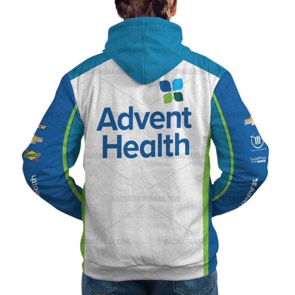 Ross Chastain Nascar 2022 Racing Advent Health Uniform All Over Print Hoodie