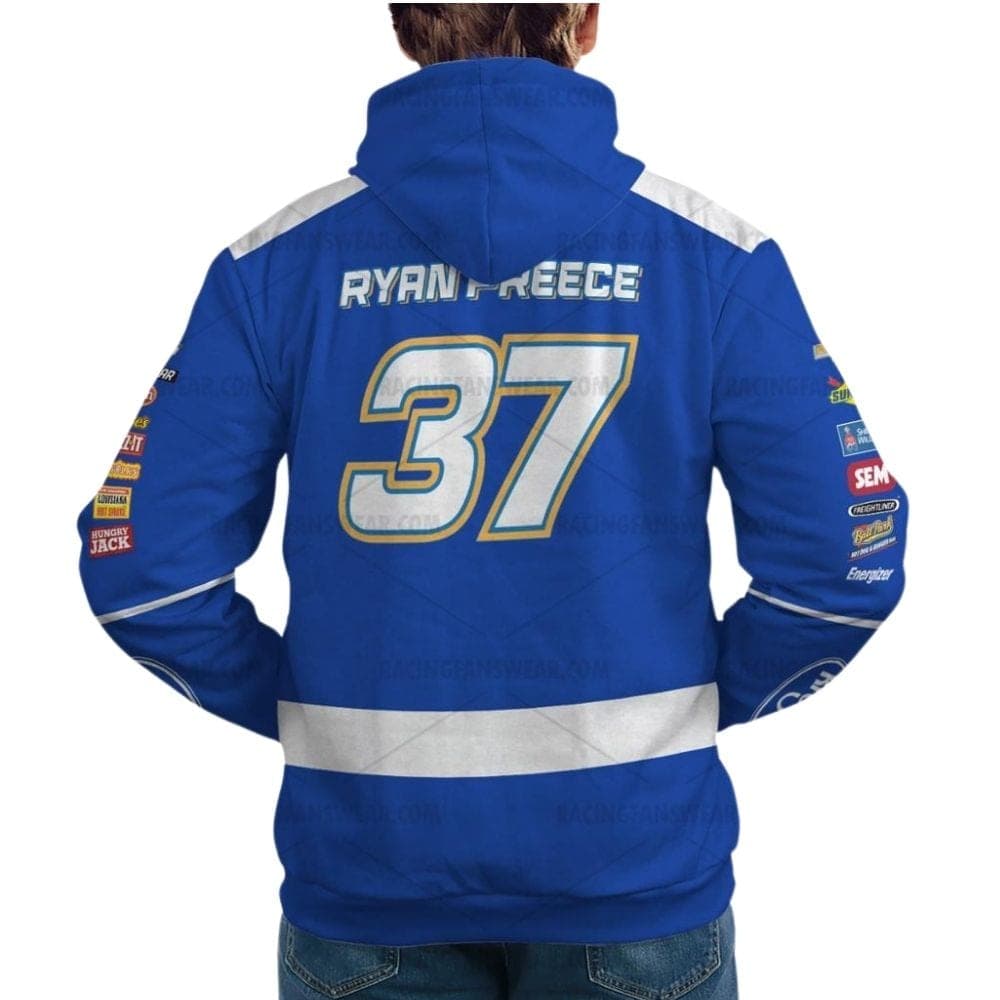 Ryan Preece 37 Nascar Kroger Racing Uniform All Over Print Hoodie