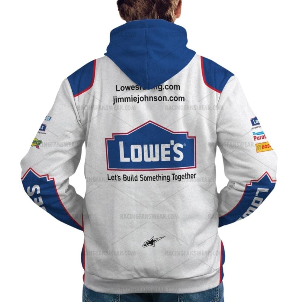 Jimmie Johnson Nascar Lowe 2010 Racing Uniform All Over Print Hoodie