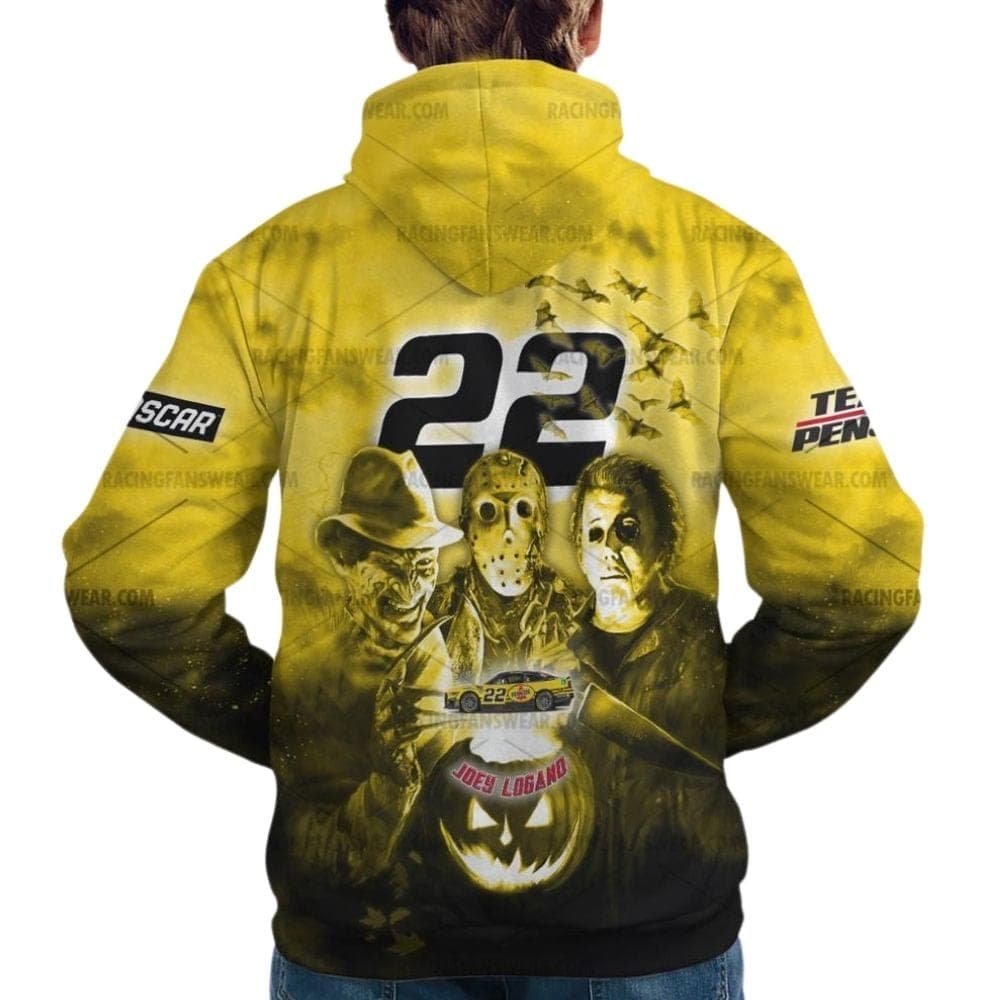 Joey Logano Nascar Racing Halloween All Over Print Hoodie