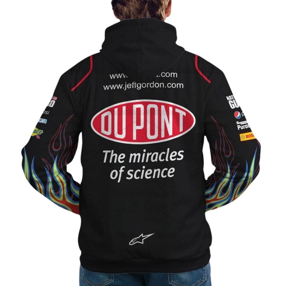 Jeff Gordon Nascar 2009 Racing Dupont All Over Print Hoodie