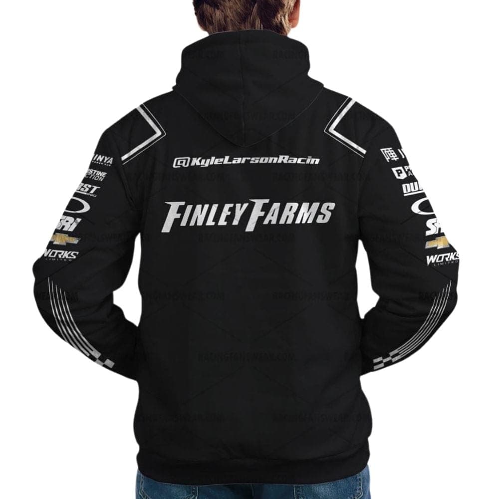 Kyle Larson Nascar Finley Farms Racing 2024 Uniform All Over Print Hoodie