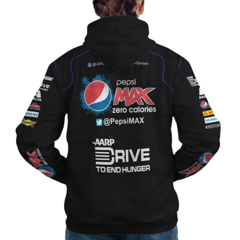 Jeff Gordon Nascar Racing Pepsi Max Zero Calories 2014 Uniform All Over Print Hoodie