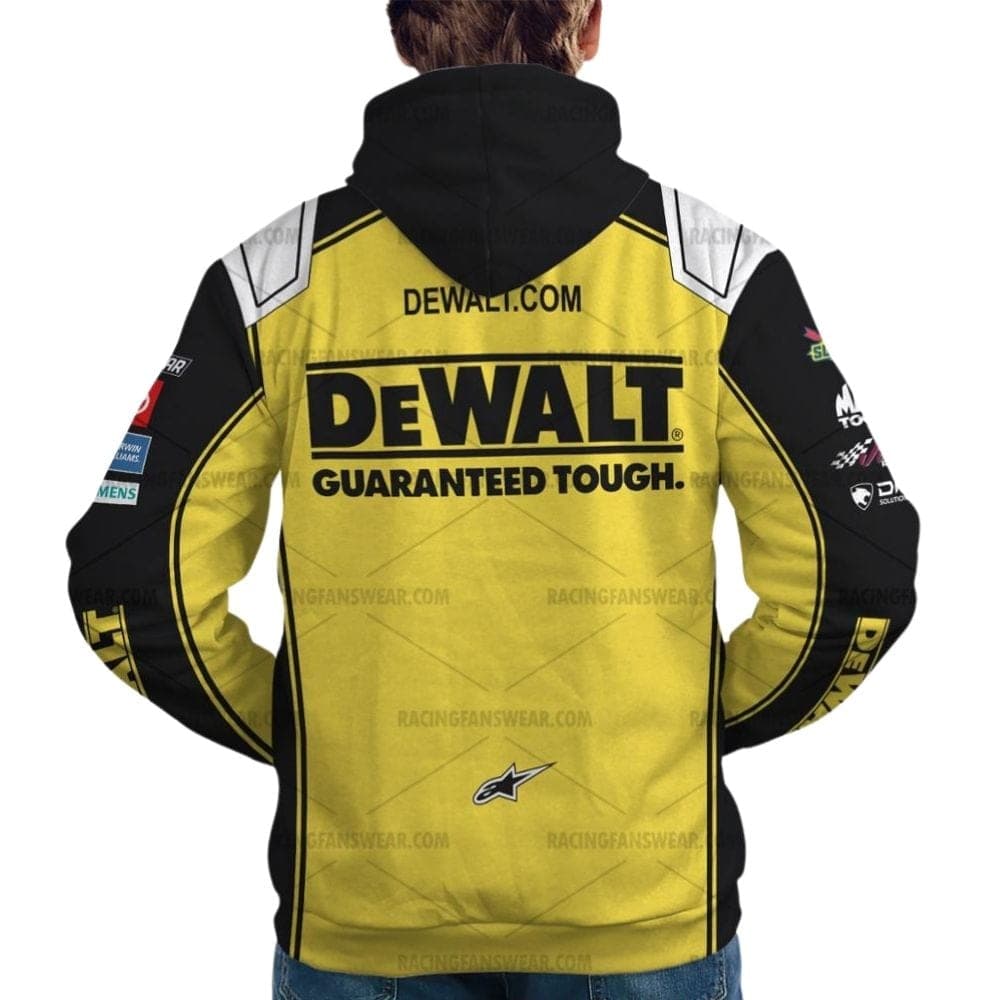 Christopher Bell Nascar Racing 2024 Joe Gibbs Racing Dewalt Uniform All Over Print Hoodie