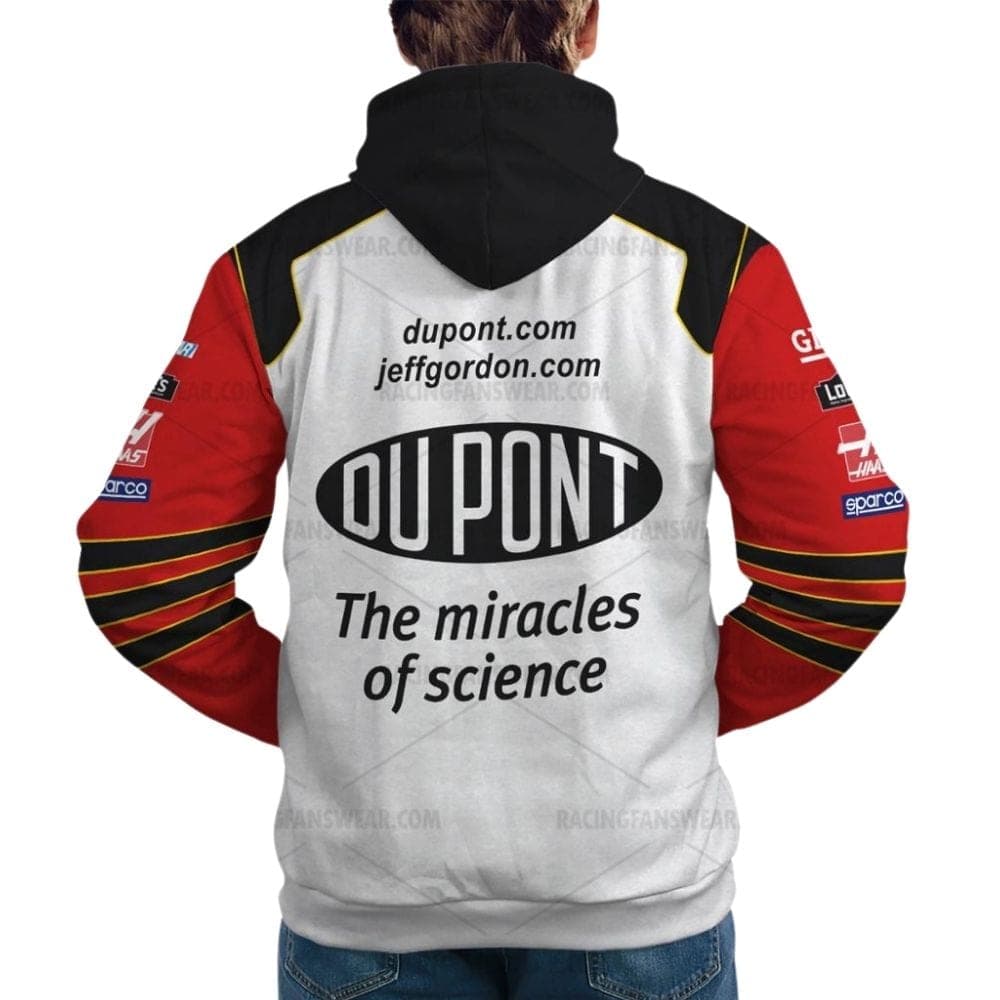 Jeff Gordon Nascar 2002 Racing Dupont 200 Years Uniform All Over Print Hoodie