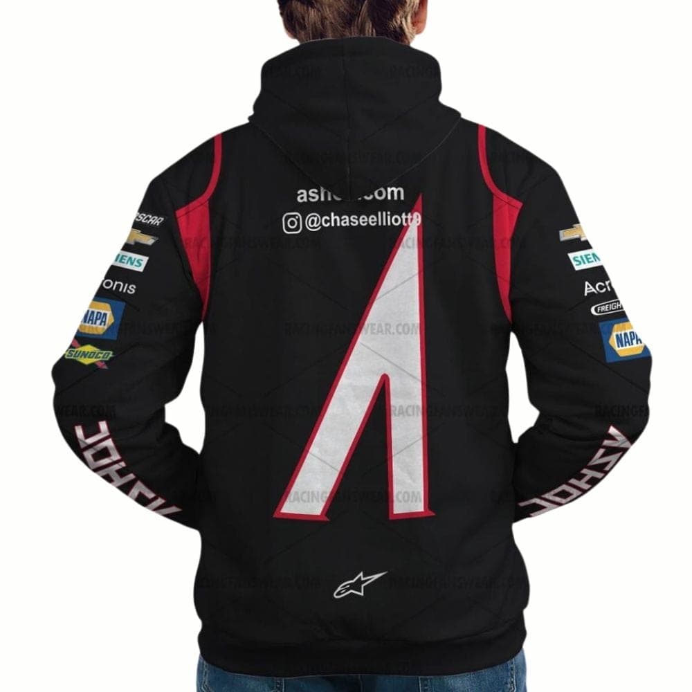 Chase Elliott Nascar Racing 2021 Uniform All-over Print Hoodie