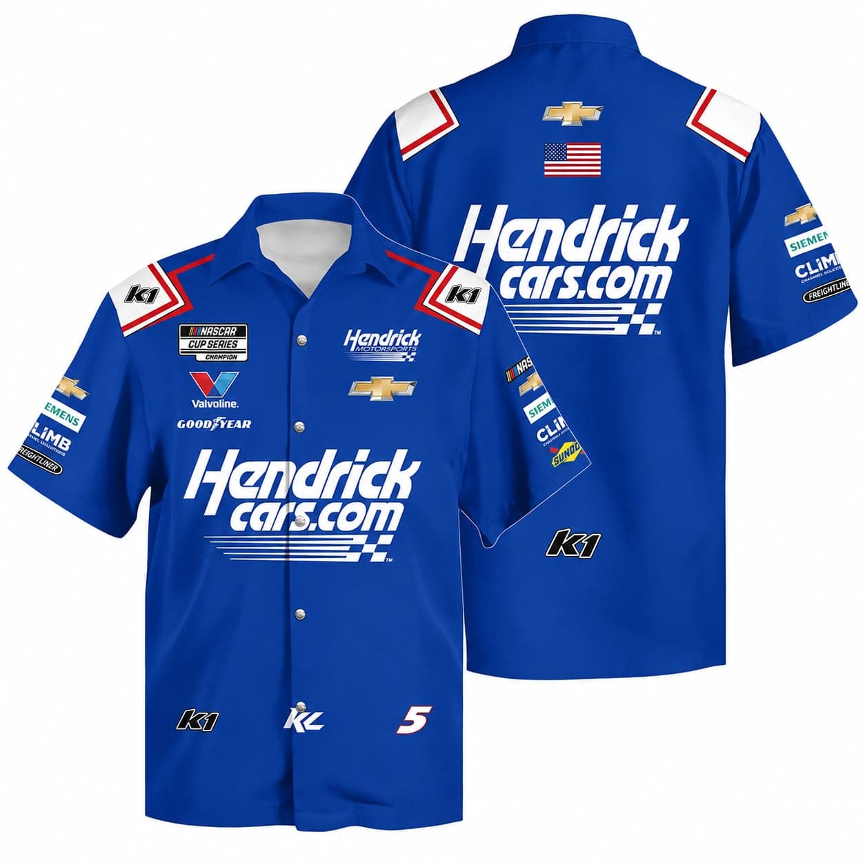 Kyle Larson Nascar Racing 2025 Hawaiian Shirts