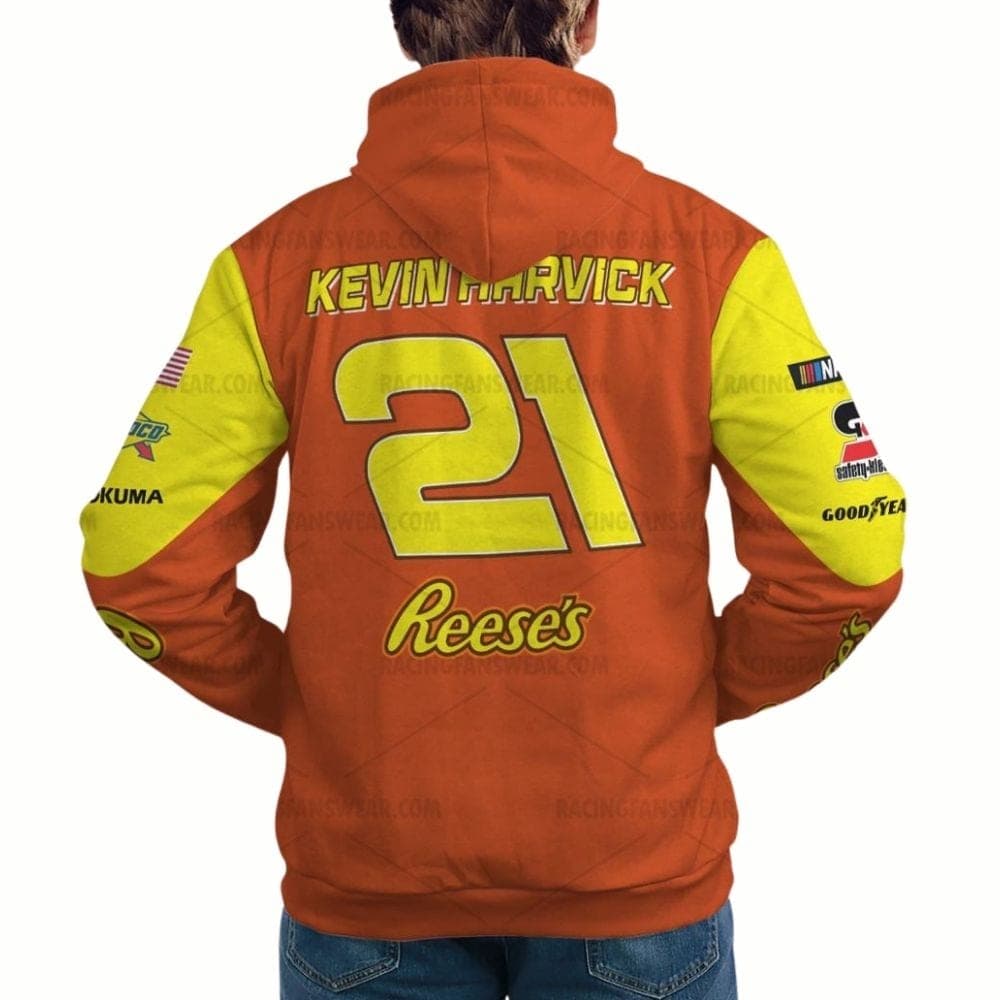 Kevin Harvick Nascar Reese's Racing Uniform All-over Print Hoodie