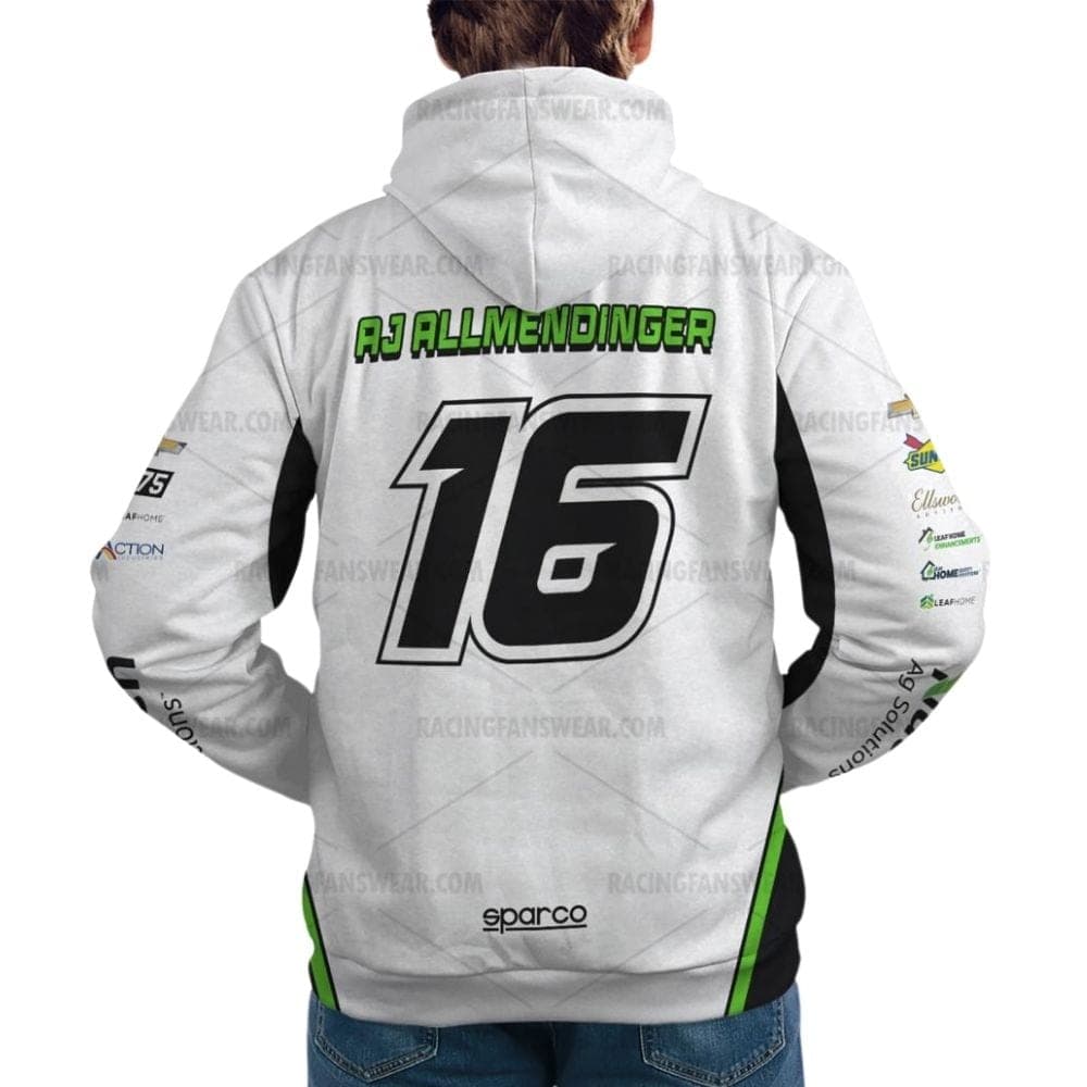 AJ Allmendinger Nascar Racing 2023 Nutrien Ag Solution Uniform All Over Print Hoodie
