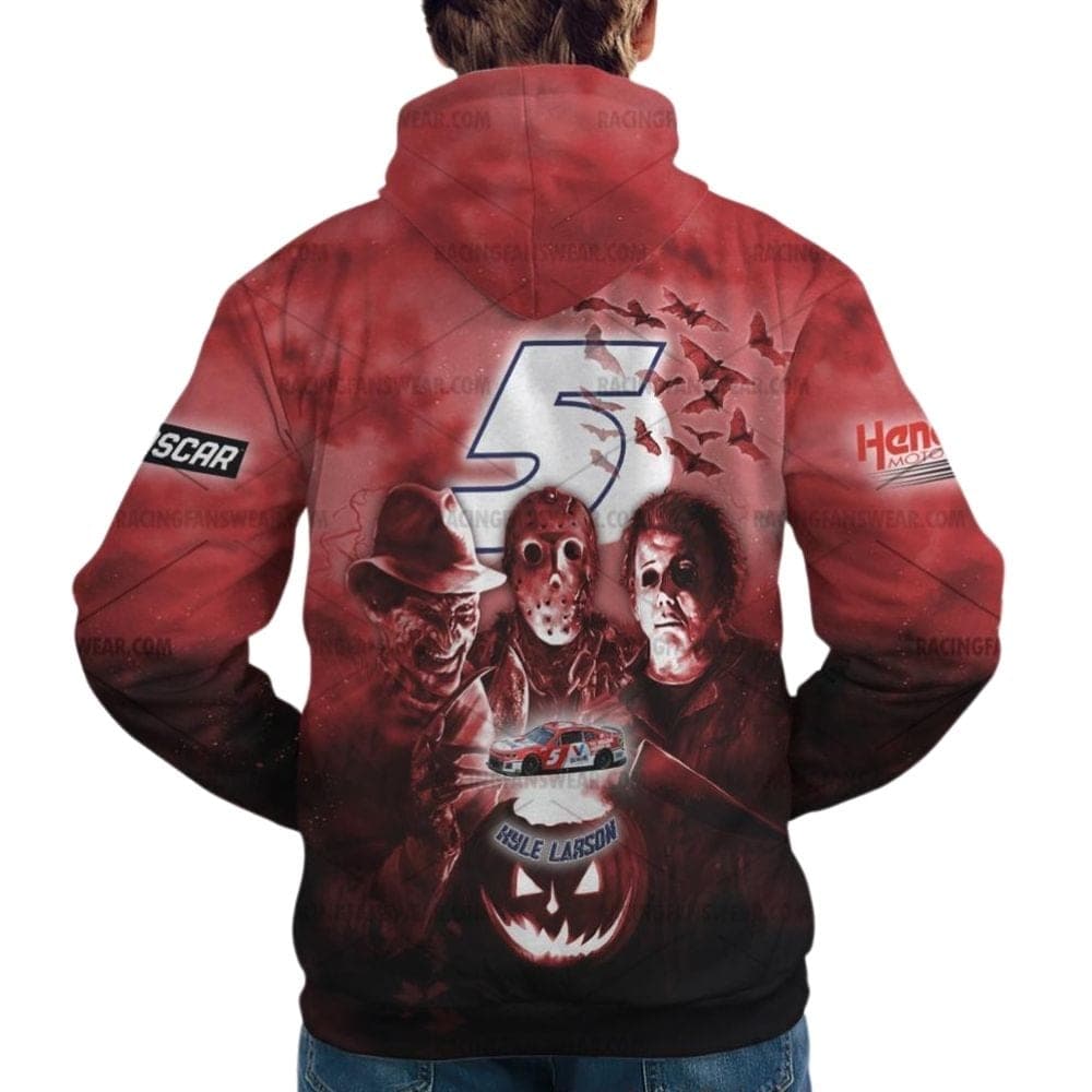Kyle Larson 5 Nascar Racing Halloween All Over Print Hoodie