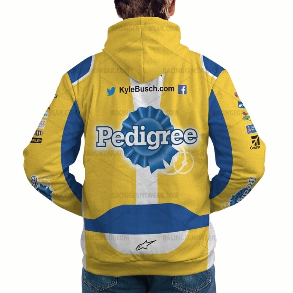 Kyle Busch Nascar 2018 Dover Joe Gibbs Racing Suit Uniform All-over Print Hoodie