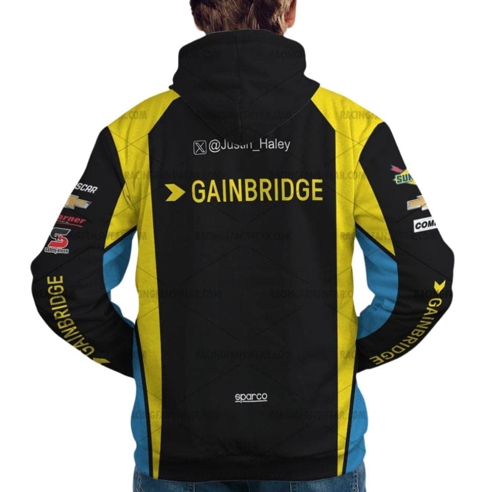 Justin Haley Nascar Racing 2025 Gainbridge Uniform All Over Print Hoodie