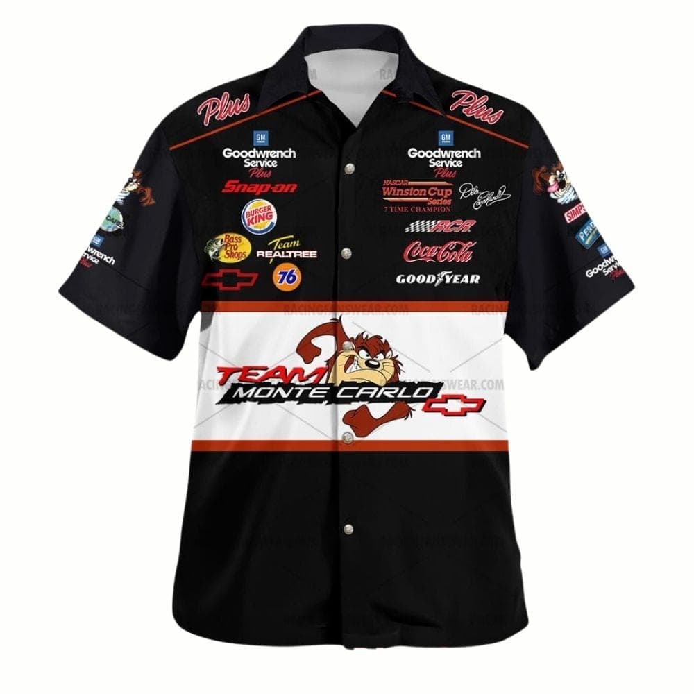 Dale Earnhardt Nascar Racing 2000 Team Monte Carlo Signature Uniform Hawaiian Shirt