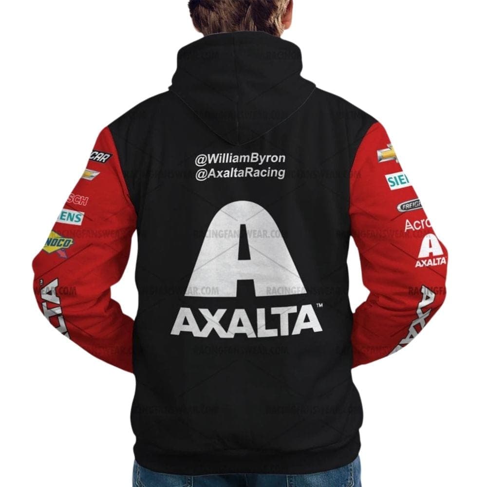 William Byron Valvoline Henrick Motorsport Axalta Nascar Racing Uniform All Over Print Hoodie