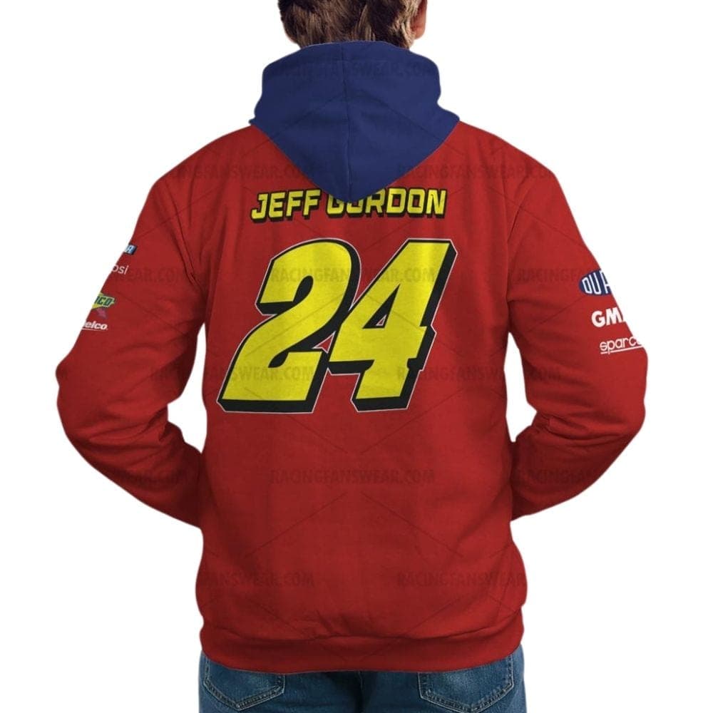 Jeff Gordon 24 Nascar Racing Dupont Uniform All Over Print Hoodie