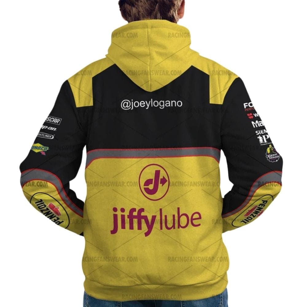 Joey Logano Nascar Racing Pennzoil 2024 Uniform All Over Print Hoodie
