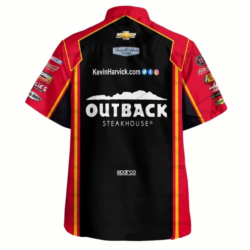 Kevin Harvick Nascar OutBack Steakhouse Racing 2015 Uniform Hawaiian Shirt