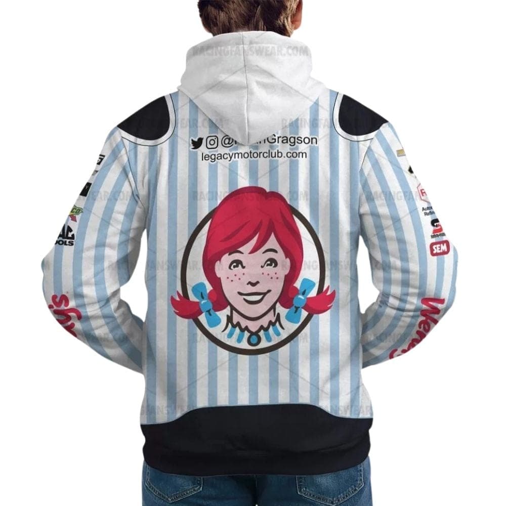 Noah Gragson Nascar 2023 Wendy's Racing Uniform All Over Print Hoodie