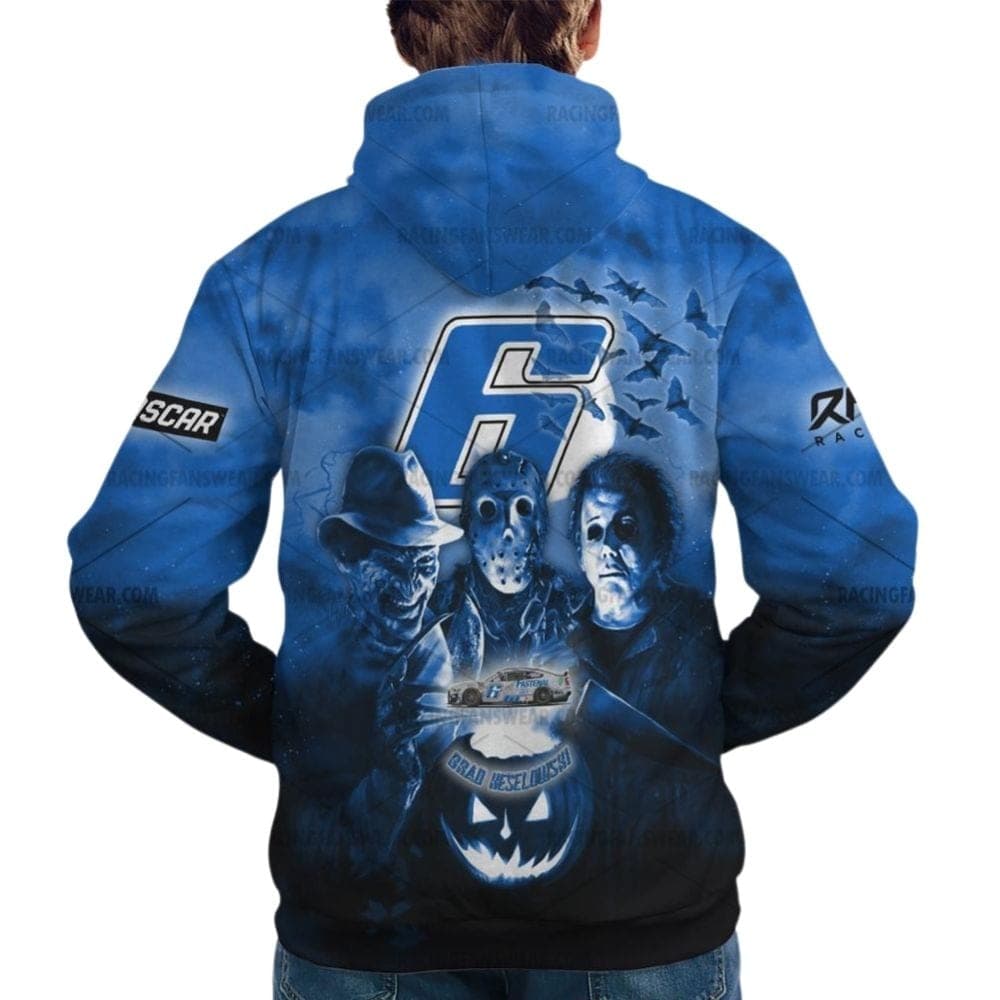 Brad Keselowski Nascar Racing Halloween All Over Print Hoodie