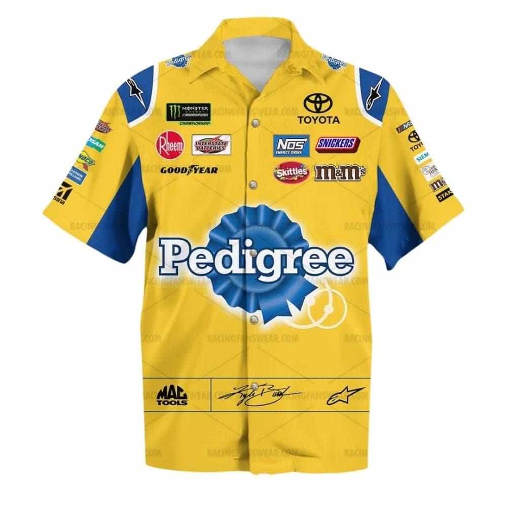 Kyle Busch Nascar 2018 Dover Joe Gibbs Racing Suit Uniform Hawaiian Shirt