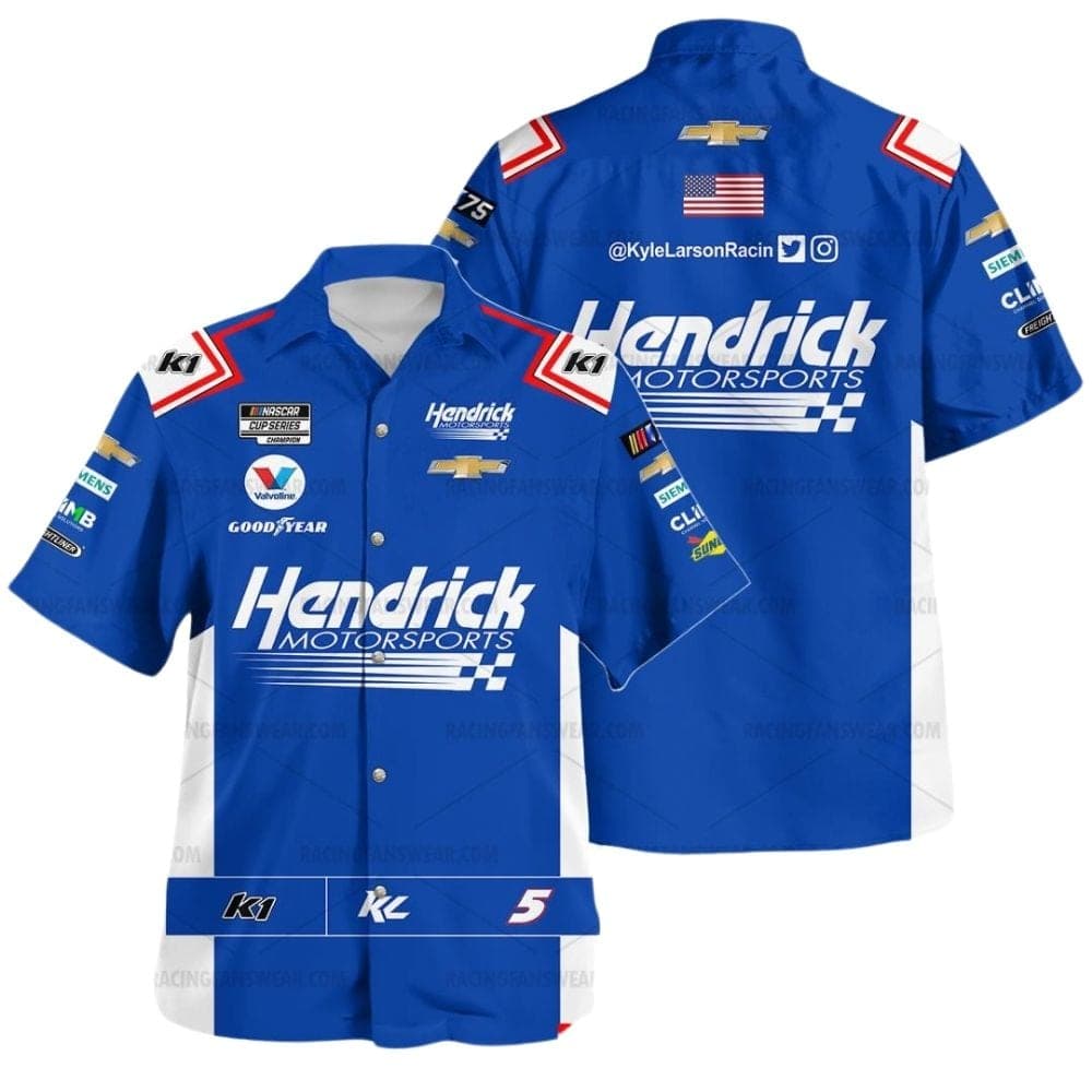 Kyle Larson 5 Nascar Hendrick Motorsports Racing 2023 Uniform Hawaiian Shirt