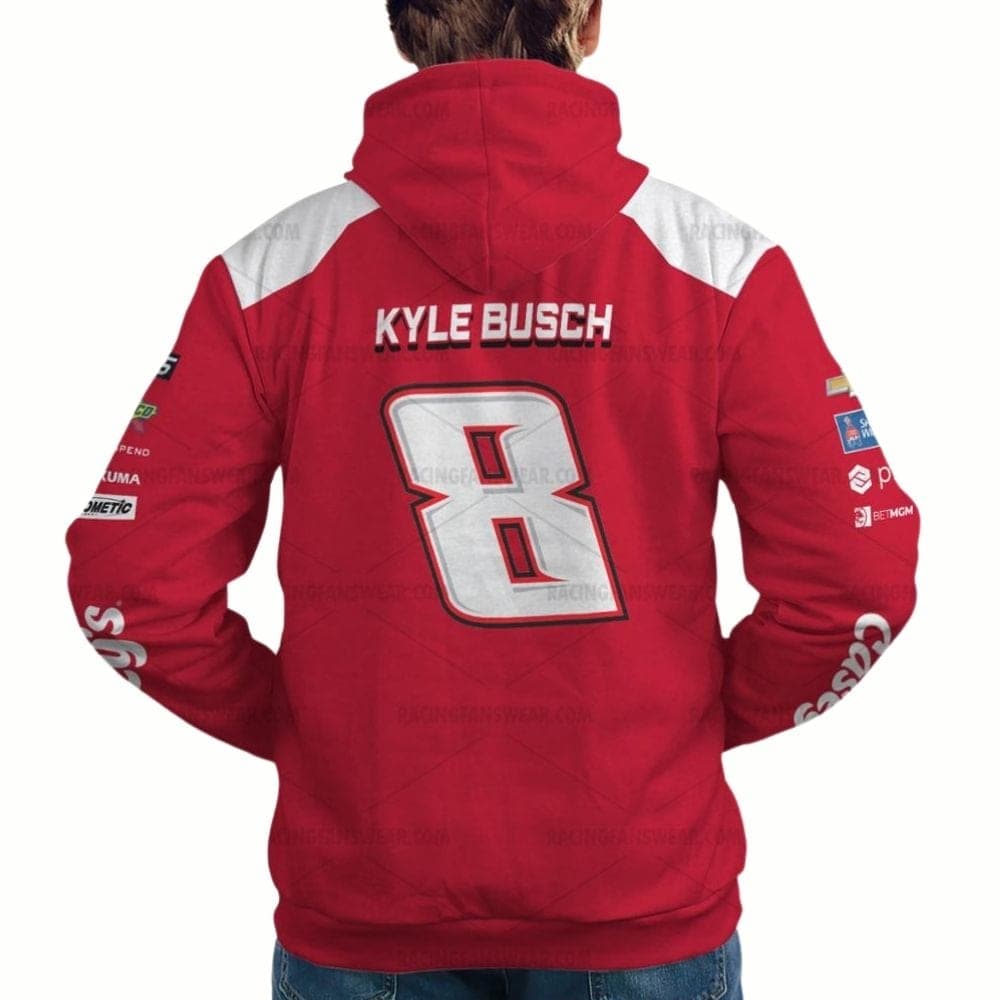 Kyle Busch Nascar 2023 Racing Casey's Uniform All-over Print Hoodie