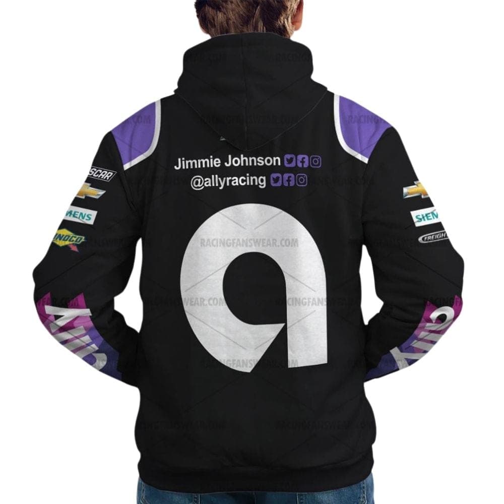 Jimmie Johnson Nascar Racing Ally 2020 Uniform All Over Print Hoodie