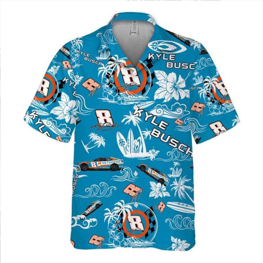 Kyle Busch Nascar 2023 Netspend Racing Hawaiian Shirt