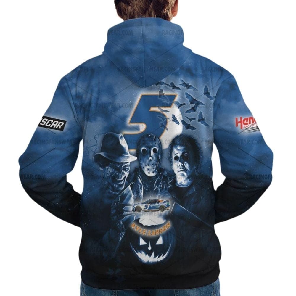 Kyle Larson 5 Nascar Hendrickcars Racing Halloween All Over Print Hoodie