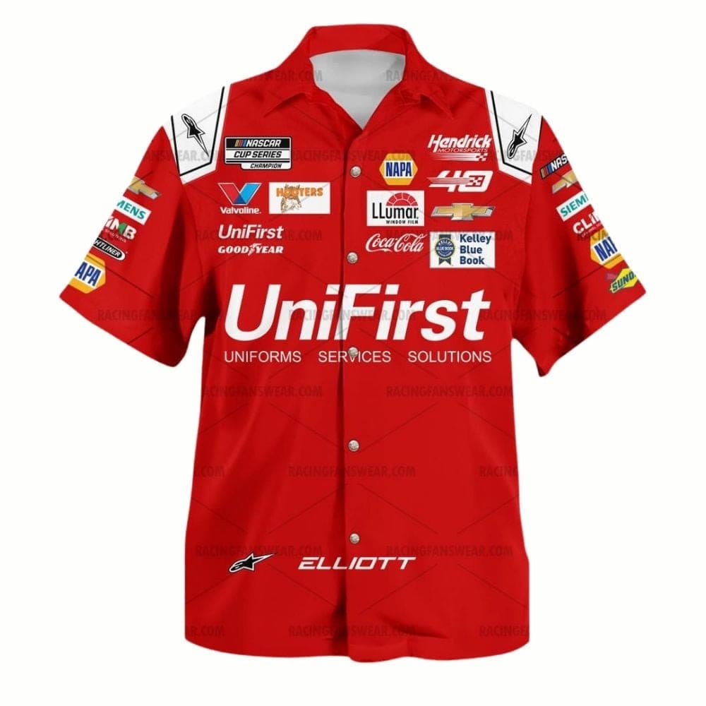 Chase Elliott Nascar Racing 2024 Uniform Hawaiian Shirt