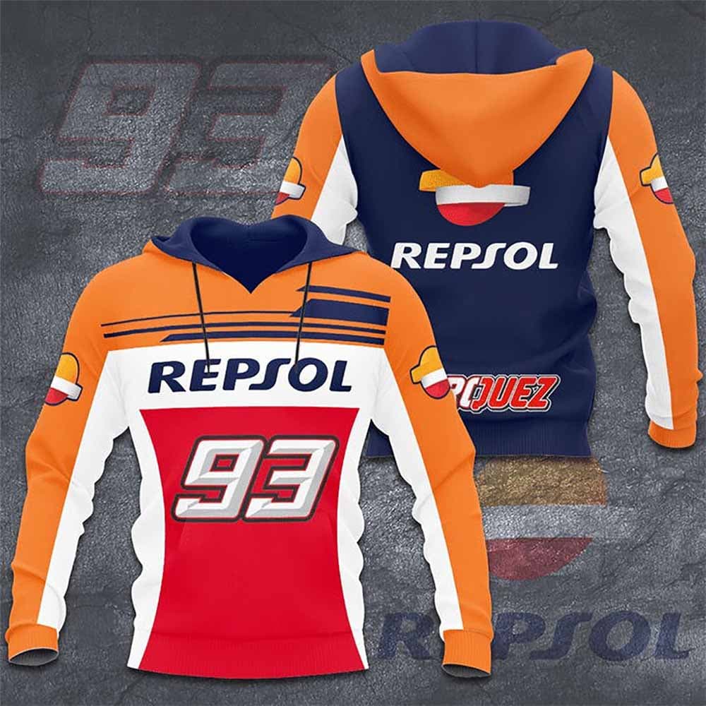 Marc Marquez 93 Repsol MotoGP Racing All-over Print Hoodie