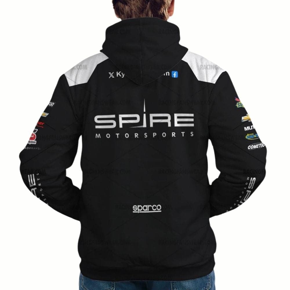 Kyle Busch Nascar Racing 2024 Spire Motorsports Uniform All-over Print Hoodie