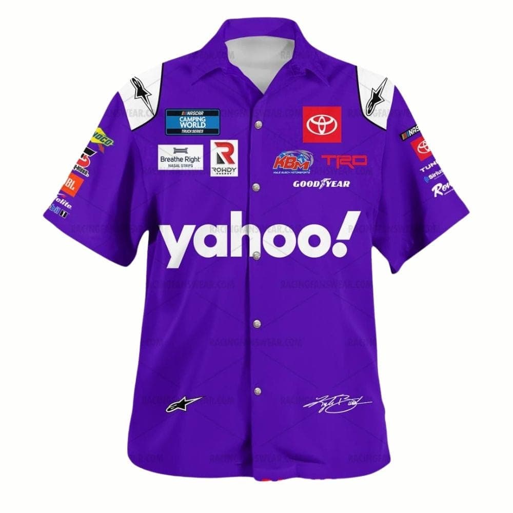 Kyle Busch Nascar 2022 Racing Yahoo Signature Uniform Hawaiian Shirt