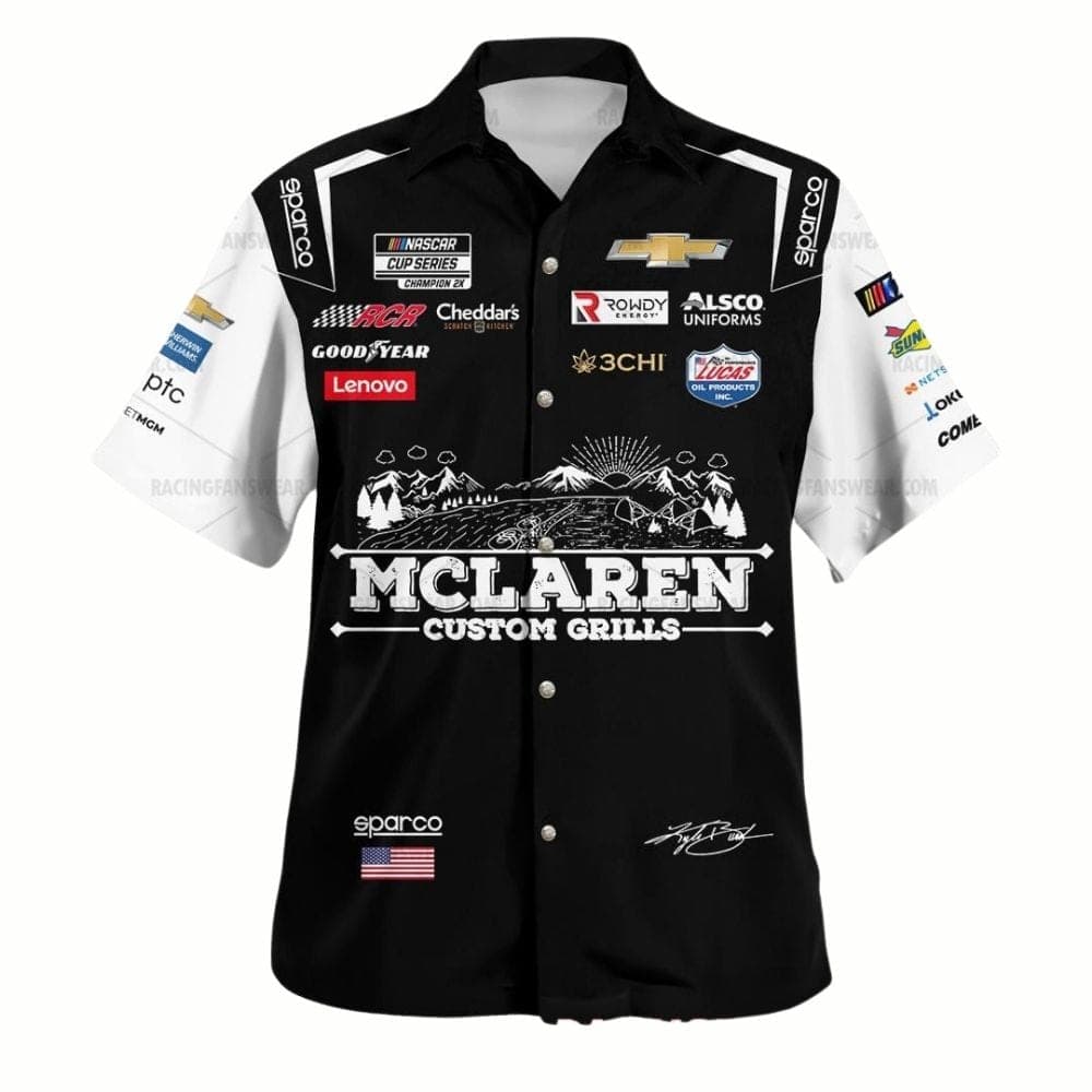 Kyle Busch Nascar 2023 Racing McLaren Signature Uniform Hawaiian Shirt