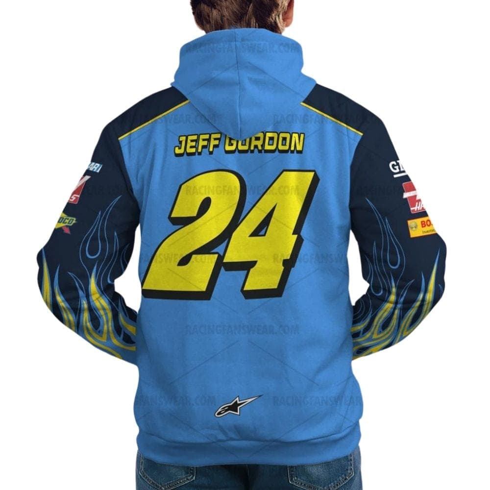Jeff Gordon 24 Nascar Racing 2007 Dupont Nomex Uniform All Over Print Hoodie
