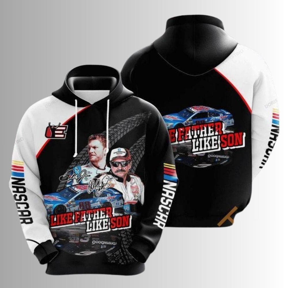 Dale Earnhardt Like Father Like Son All-over Print Hoodie