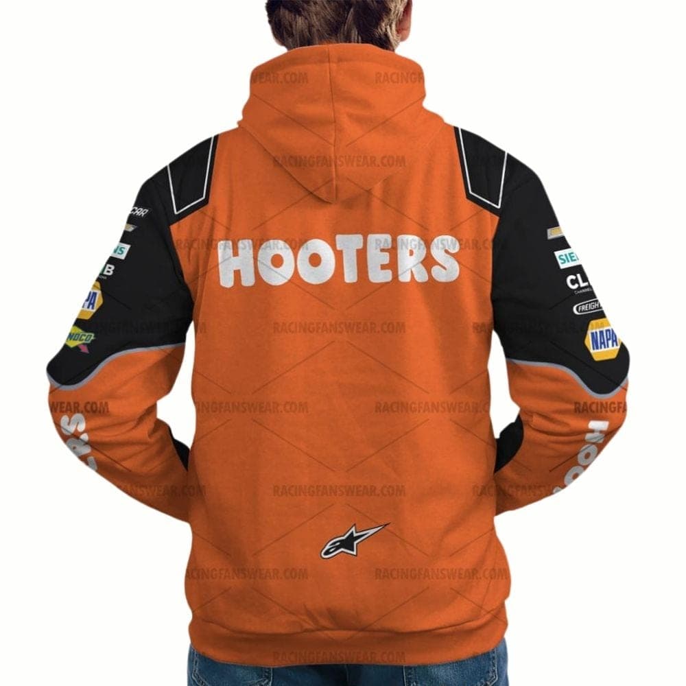 Chase Elliott Nascar Racing 2024 Hendrick Motorsports Hooters Uniform All-over Print Hoodie