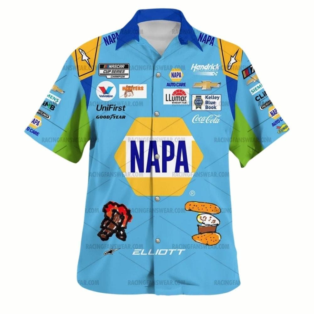 Chase Elliott Nascar Racing 2023 Uniform Hawaiian Shirt