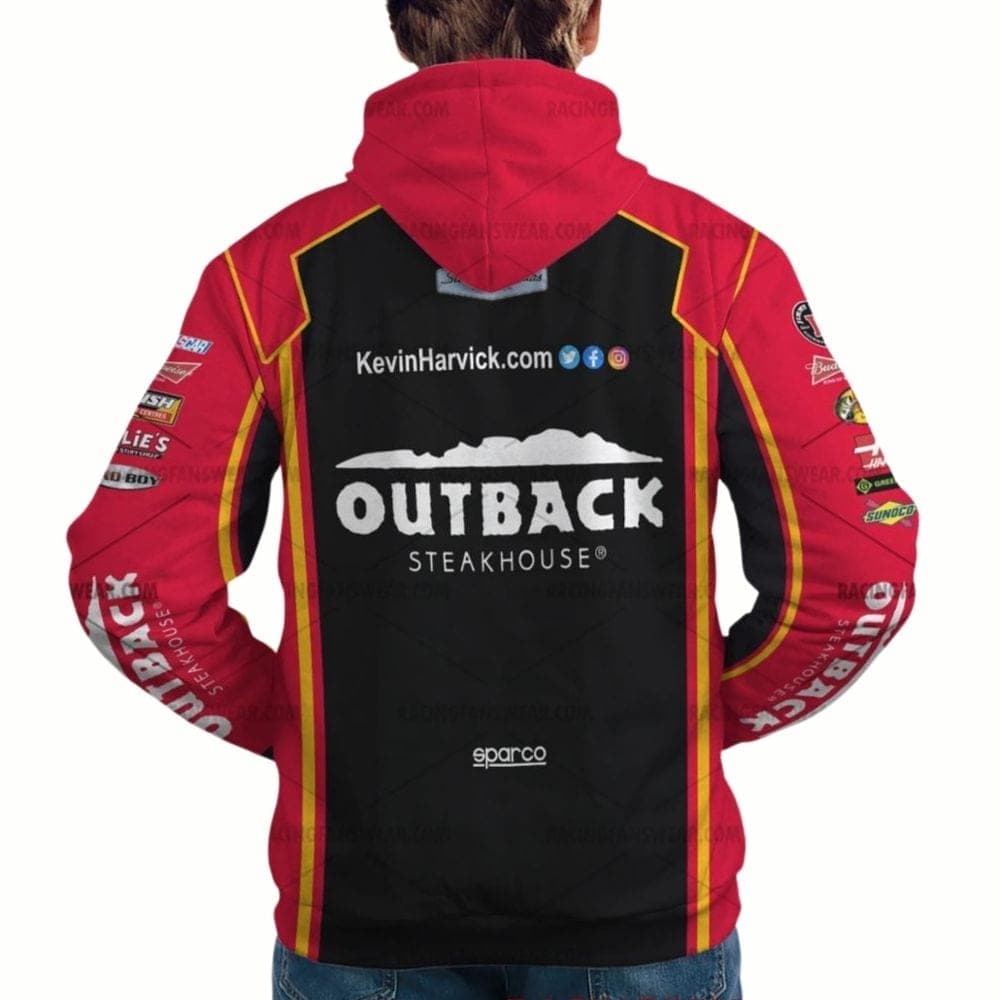 Kevin Harvick Nascar Outback Steakhouse Racing 2015 Uniform All-over Print Hoodie