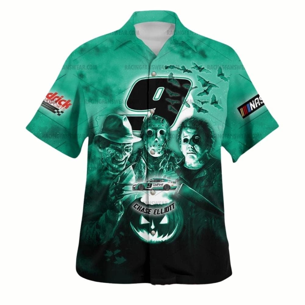 Chase Elliott Nascar Hendrick Motors Racing Halloween Hawaiian Shirt