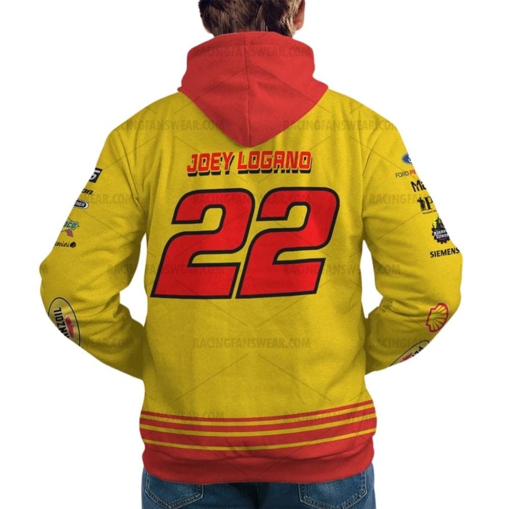 Joey Logano Nascar Racing Pennzoil 2023 Uniform All Over Print Hoodie