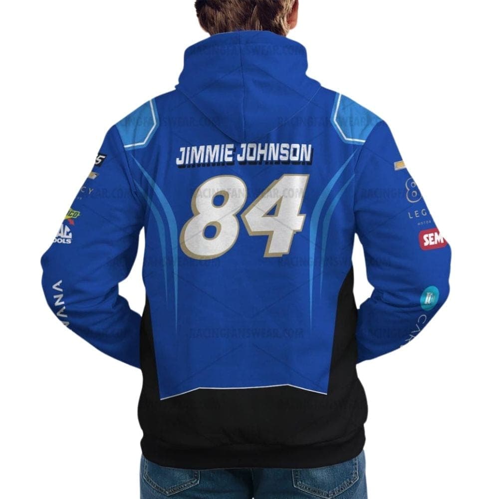 Jimmie Johnson Nascar Carvana 2023 Racing Uniform All Over Print Hoodie