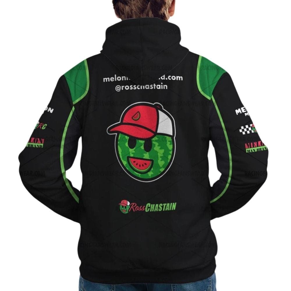 Ross Chastain Nascar Racing 2024 Trackhouse Racing Melon Man Uniform All Over Print Hoodie