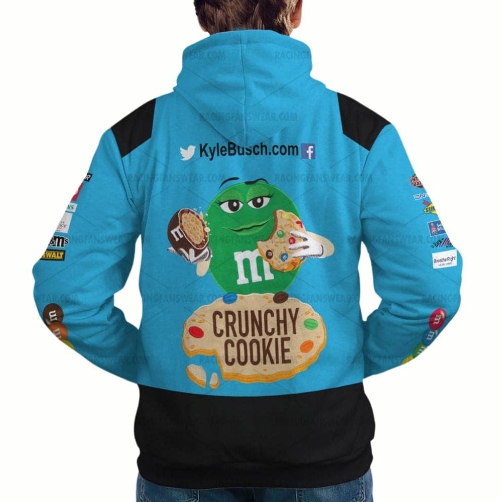 Kyle Busch Nascar Racing 2022 M&M Uniform All-over Print Hoodie
