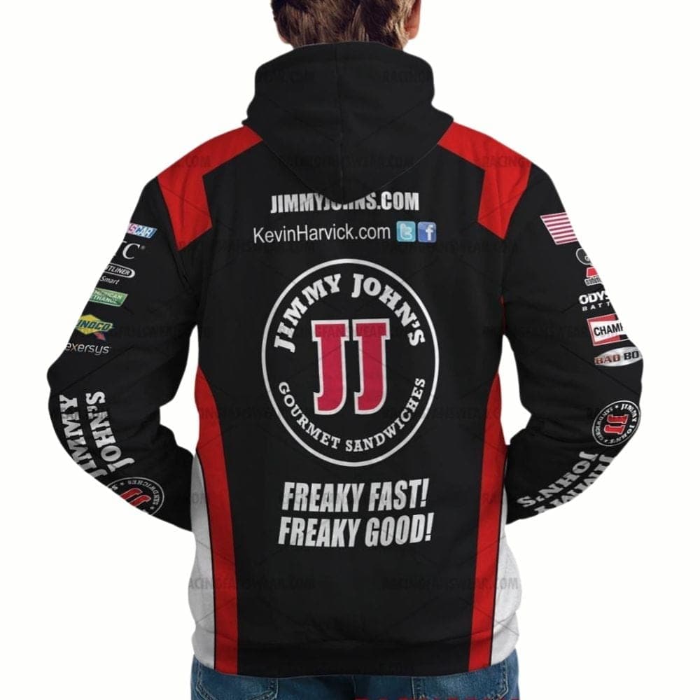 Kevin Harvick Nascar Jimmy John's Racing 2012 Uniform All-over Print Hoodie